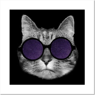Hypno cat Posters and Art